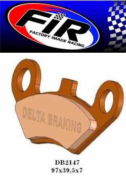 BRAKE PADS SINTERED METAL HD, QD-D EXTREME ATV, DB2147 QD-D, BP218DDDD thumbnail 2