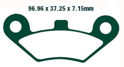 BRAKE PADS SEMI-METALLIC SM thumbnail 2