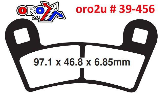 BRAKE PADS SINTERED METAL, EBC FA456R, 39-456 thumbnail 2