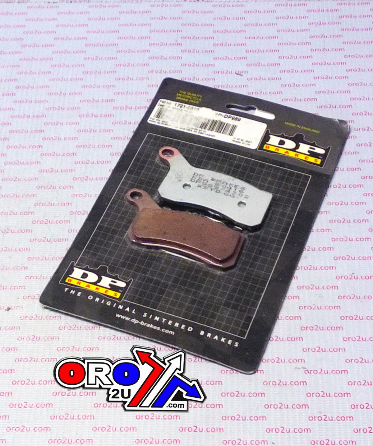 BRAKE PADS SINTERED DP BRAKES, DP989 Premium 41-989.H.DP, 39-462 thumbnail 2