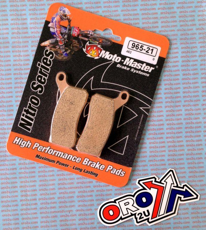 BRAKE PADS SINTERED NITRO, MOTO-MASTER 096521, 39-462 image 1