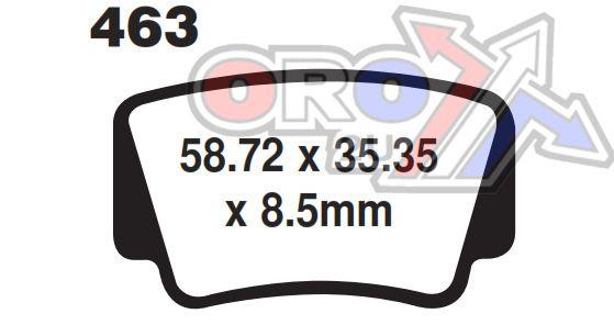 BRAKE PADS STD MOTO-MASTER, SEMI-METALLIC STD 096611 thumbnail 3