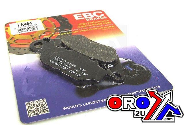 BRAKE PADS STD KEVLAR ORGANIC, EBC FA464 YAMAHA thumbnail 4
