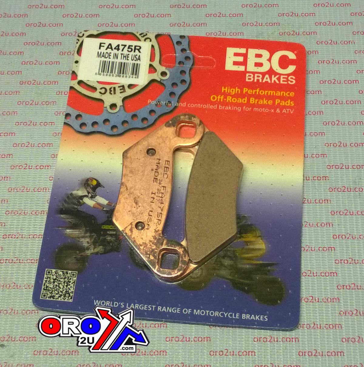 BRAKE PADS SINTERED METAL, EBC FA475R image 1
