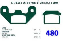 BRAKE PADS STD EBC FA480 thumbnail 2