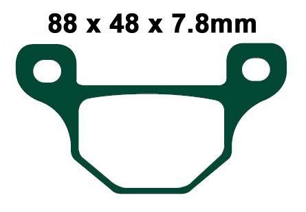 BRAKE PADS STD EBC FA481 thumbnail 2