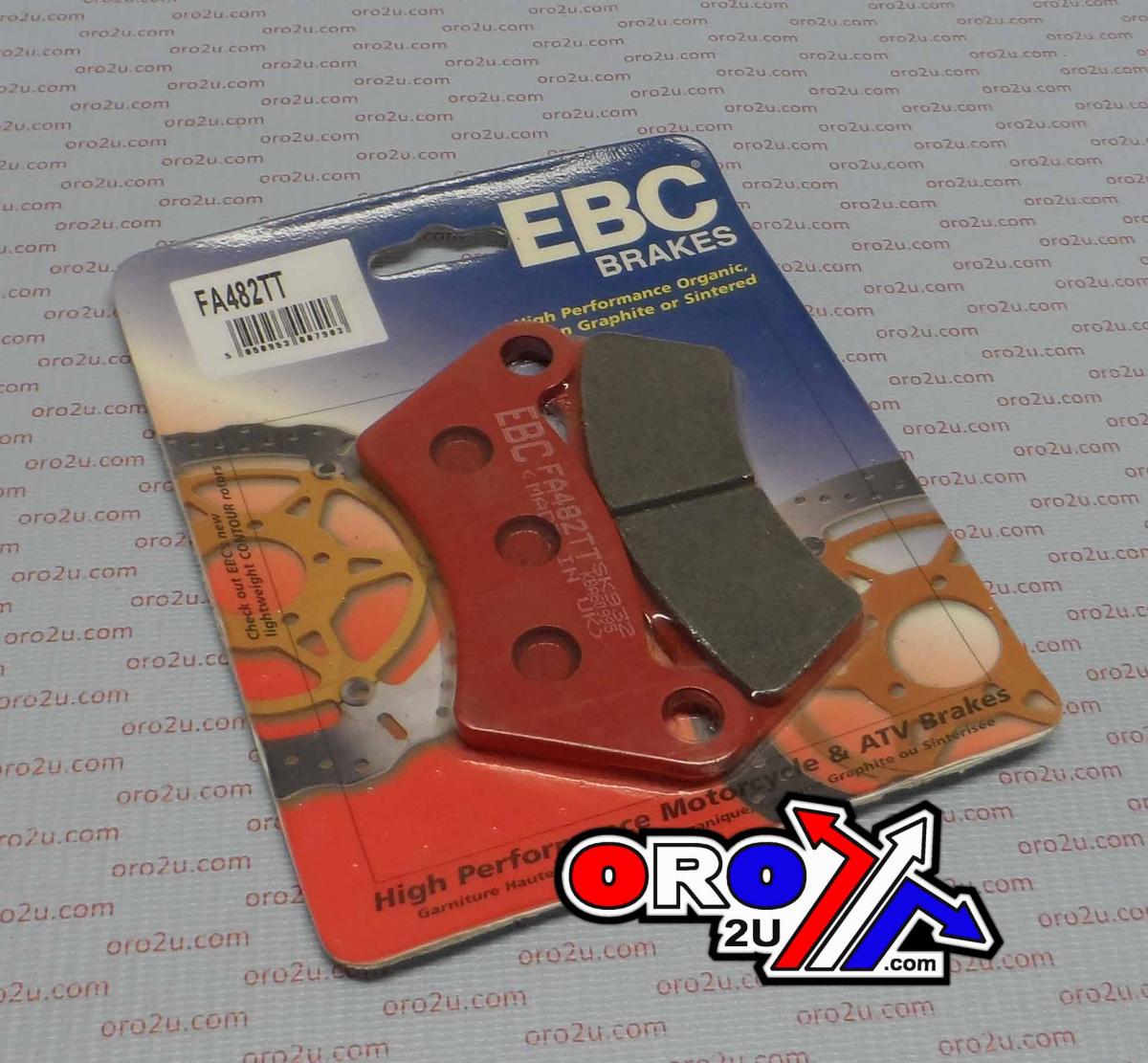 BRAKE PADS SEMI EBC FA482TT thumbnail 2