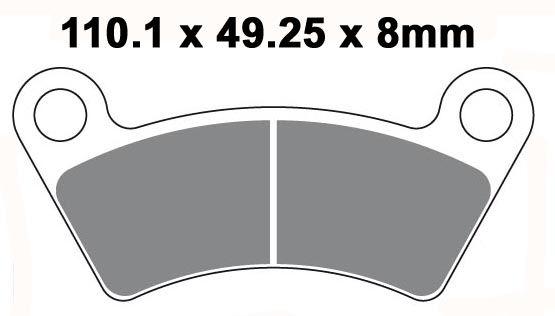 BRAKE PADS SEMI EBC FA482TT thumbnail 3