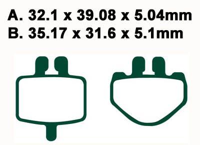 BRAKE PADS STD EBC FA485TT thumbnail 2