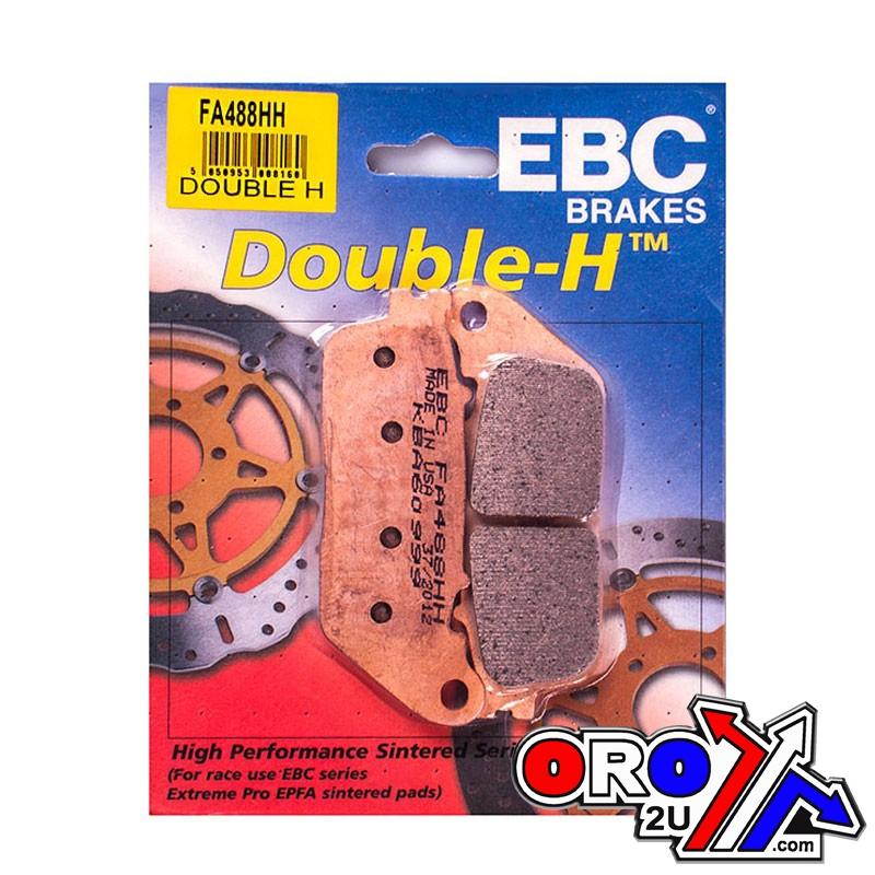 BRAKE PADS SINTERED METAL, EBC FA488HH GOLD, 39-488 image 1