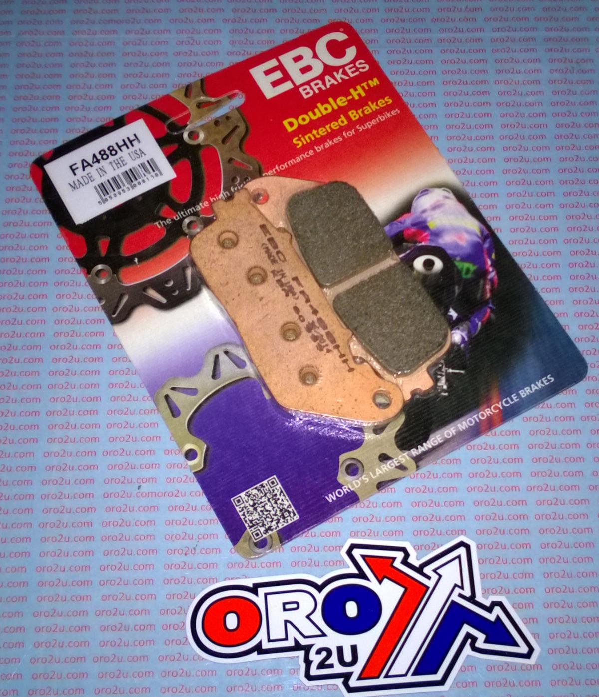 BRAKE PADS SINTERED METAL, EBC FA488HH GOLD, 39-488 thumbnail 3