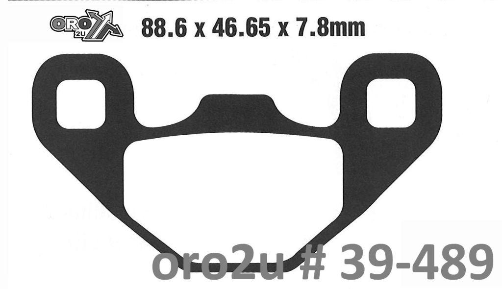 BRAKE PADS SINTERED FA489R EBC 39-489 thumbnail 2