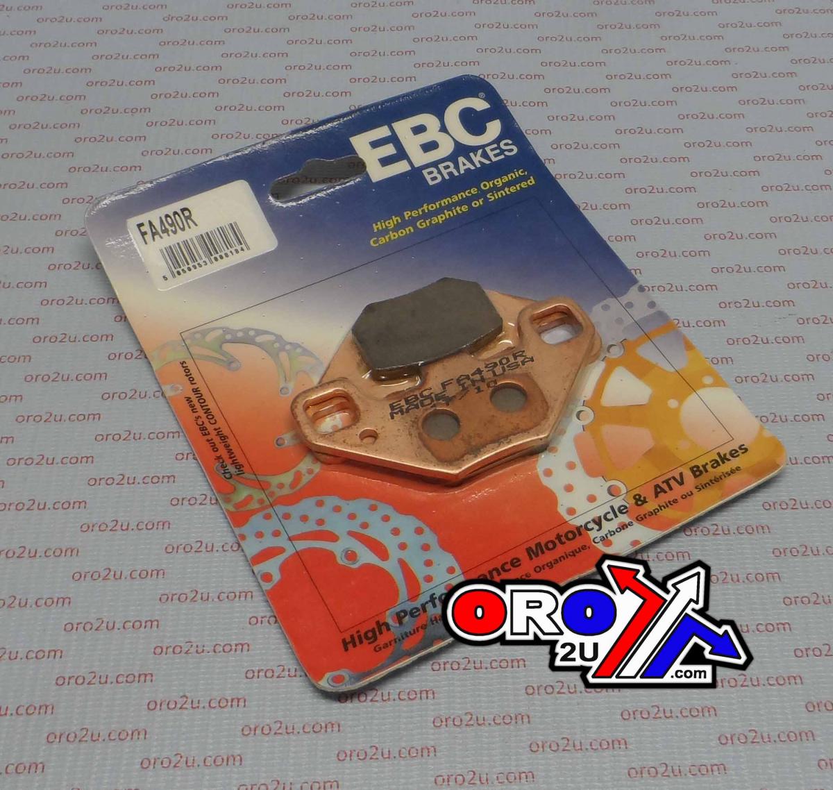 BRAKE PADS SINTERED METAL, EBC FA490R GOLD image 1