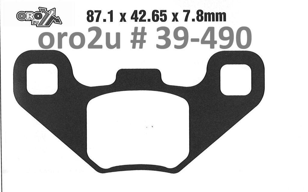 BRAKE PADS SINTERED METAL, EBC FA490R GOLD thumbnail 2