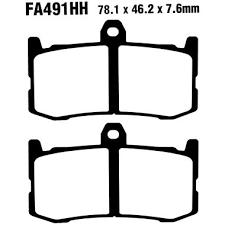 BRAKE PADS SINTERED METAL, EBC FA491HH GOLD, 39-491 thumbnail 2