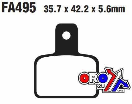 BRAKE PADS EBC FA495 thumbnail 2