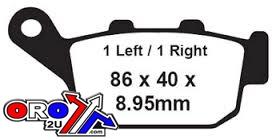 BRAKE PADS SINTERED METAL, EBC FA496HH GOLD, 39-496 thumbnail 2