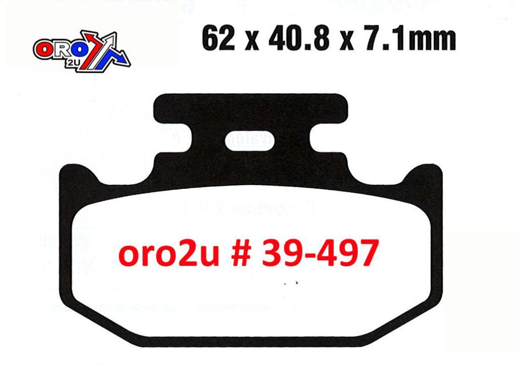 BRAKE PADS STD FA497TT EBC 39-497 thumbnail 2