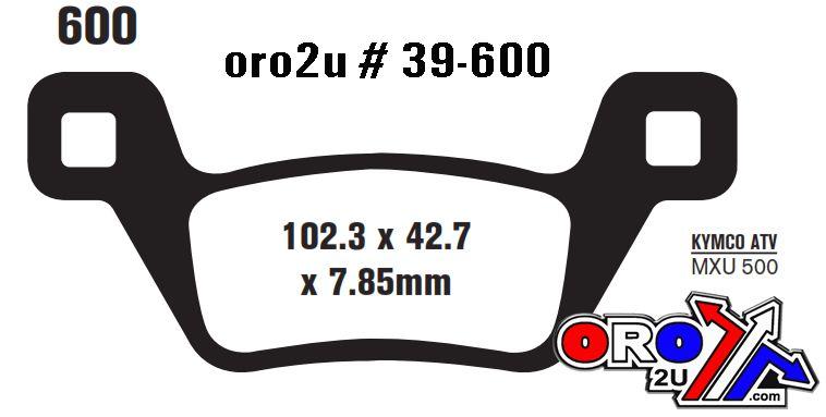 BRAKE PADS SINTERED KYMCO DB2214 QD-D, BP278DDDD thumbnail 2