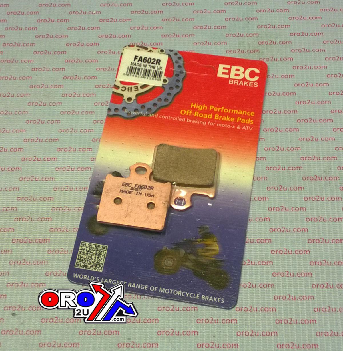 BRAKE PADS SINTERED FA602R, EBC RACING SINTERED thumbnail 2