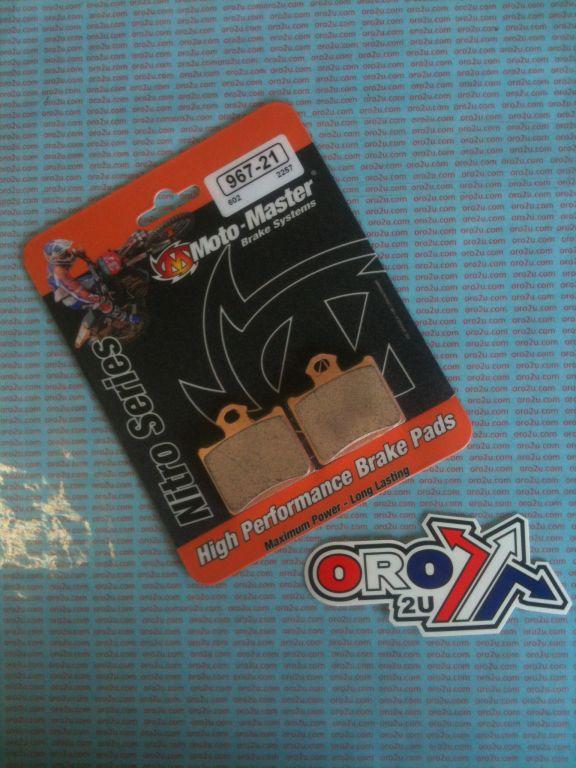 BRAKE PADS SINTERED NITRO, MOTO-MASTER 096721, 39-602 thumbnail 2