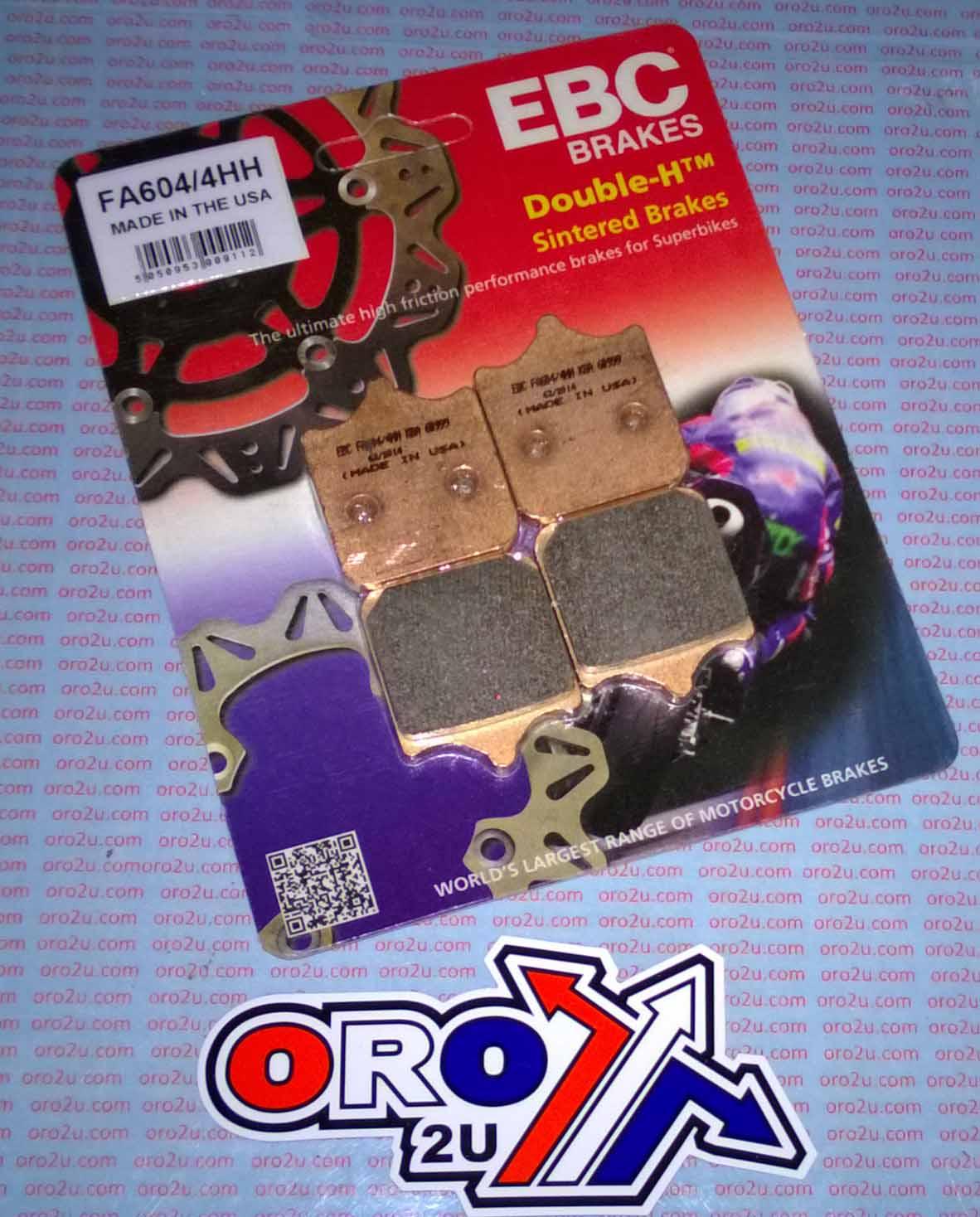 BRAKE PADS SINTERED METAL, EBC FA604/4HH BMW S100RR thumbnail 3