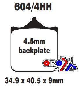 BRAKE PADS SINTERED METAL, EBC FA604/4HH BMW S100RR thumbnail 5