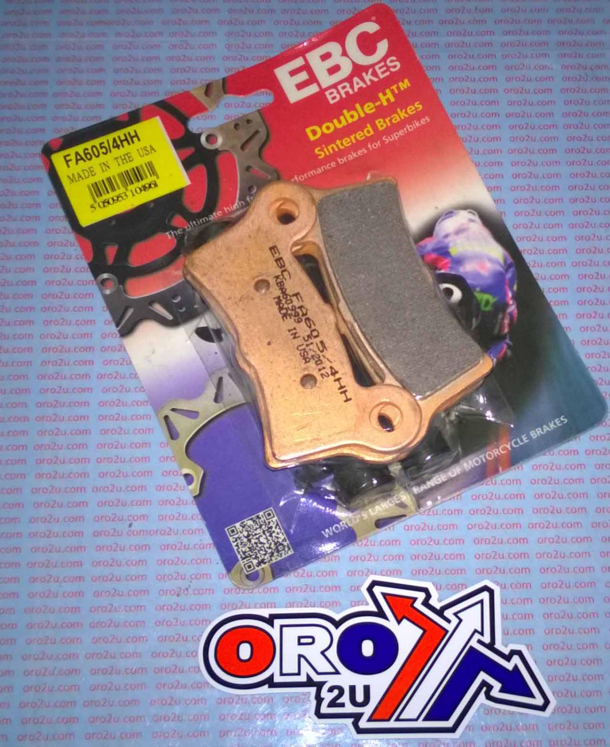 BRAKE PADS SINTERED METAL, EBC FA605/4HH HARLEY DAVIDSON image 1