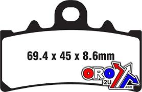 BRAKE PADS SINTERED METAL, EBC FA606HH GOLD, 39-606 thumbnail 2