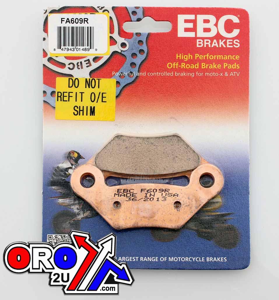 BRAKE PADS SINTERED FA609R EBC, JOHN DEERE AM141182, 39-609 thumbnail 2