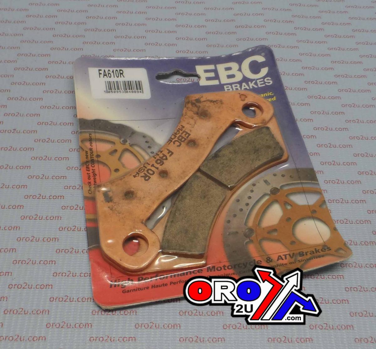 BRAKE PADS SINTERED FA610R EBC 39-610 thumbnail 2