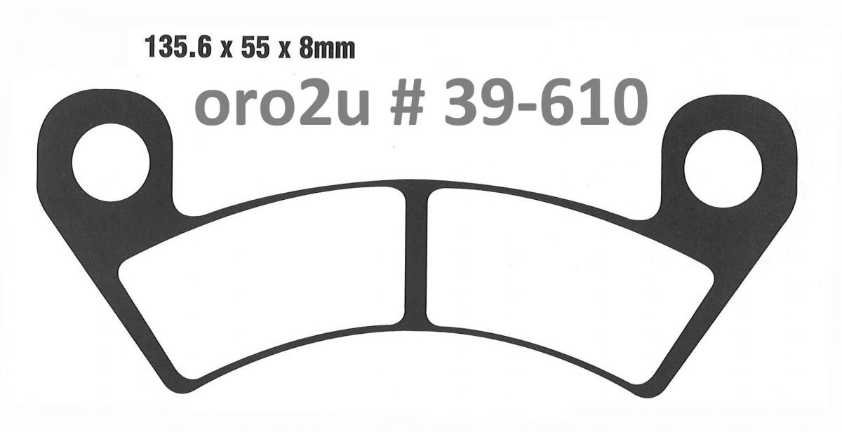 BRAKE PADS SINTERED METAL HD, QD-D EXTREME, AT-05273F 39-610.H.BR thumbnail 2