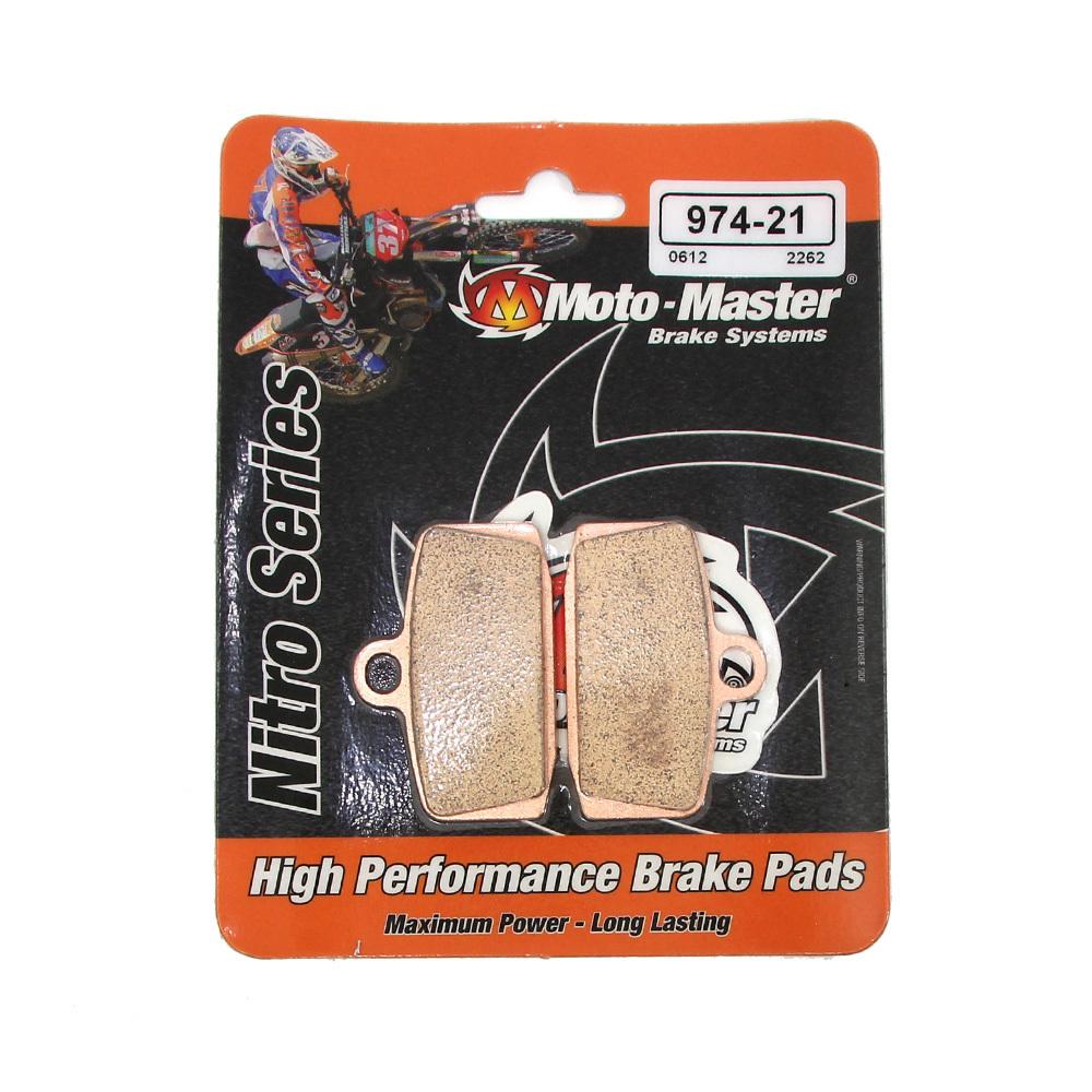 BRAKE PADS SINTERED NITRO, MOTO-MASTER 097421, 39-612, 41-117.H.NITRO image 1