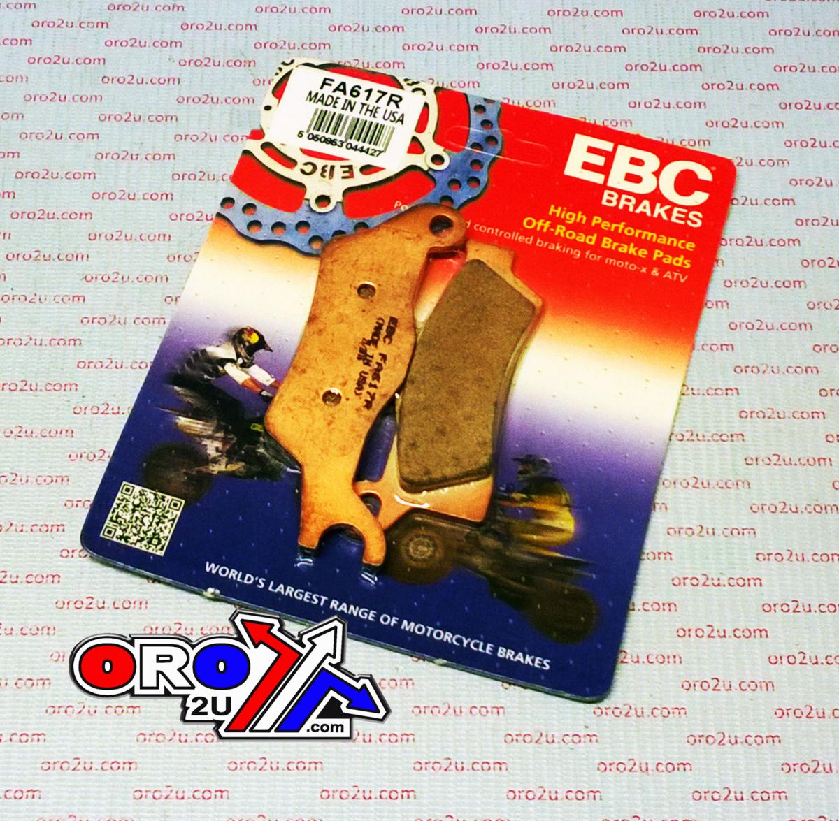 BRAKE PADS SINTERED EBC FA617R thumbnail 2