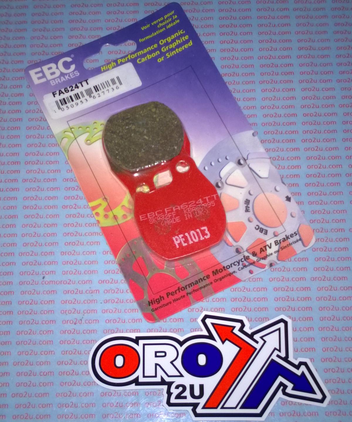 BRAKE PADS DISC SEMI-METAL, EBC FA624TT HONDA VFR 1200 thumbnail 2