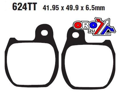 BRAKE PADS DISC SEMI-METAL, EBC FA624TT HONDA VFR 1200 thumbnail 3