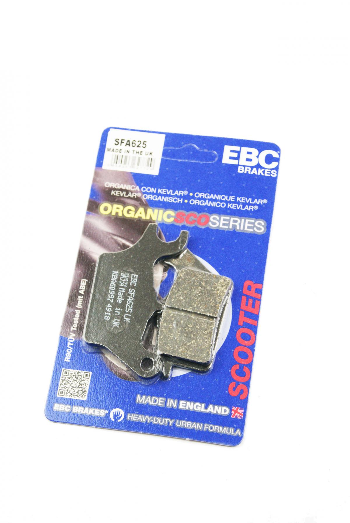 BRAKE PADS STD SCOOTER ORGANIC, EBC SFA625 image 1