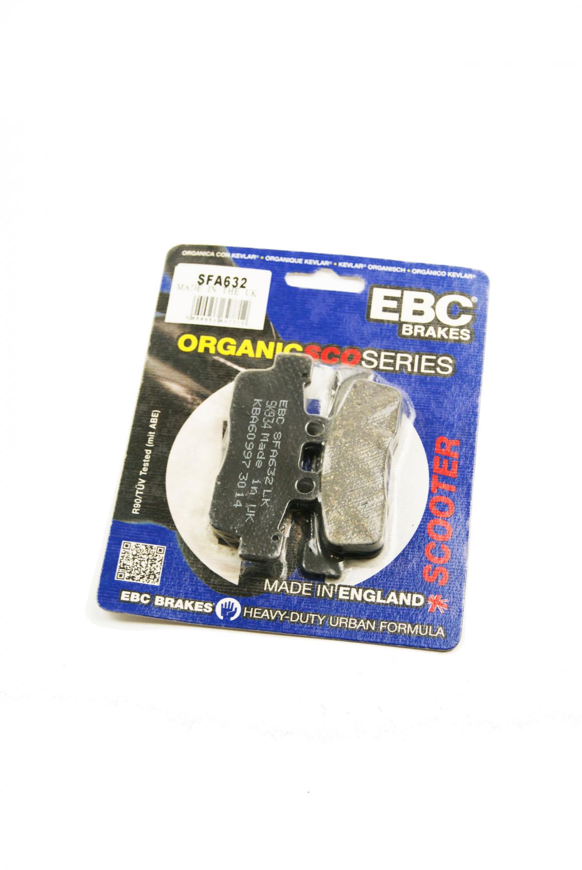 BRAKE PADS STD SCOOTER ORGANIC, SFA632 EBC SCOOTER image 1