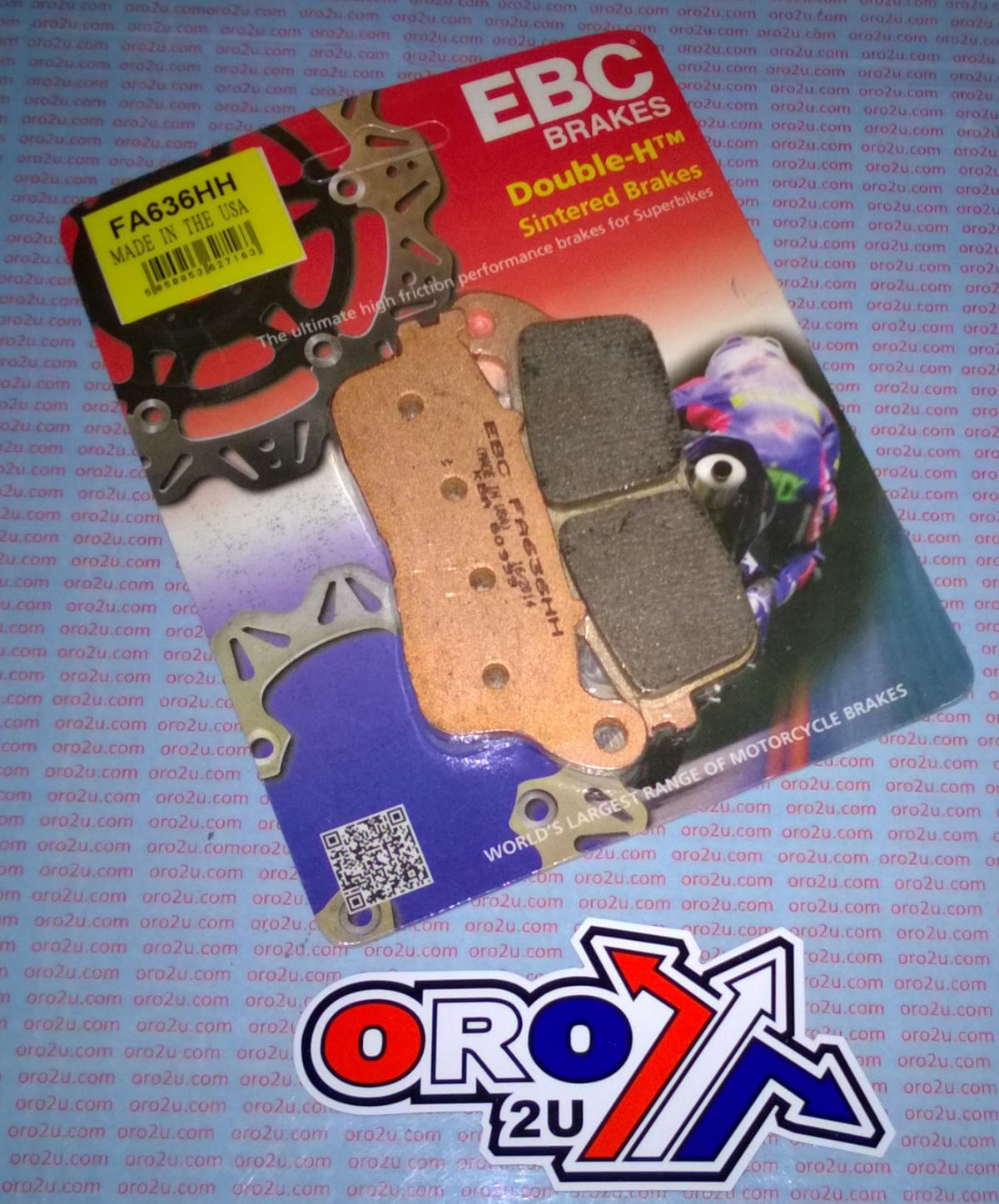 BRAKE PADS DISC SINTERED-METAL, EBC FA636HH HONDA VFR 1200 thumbnail 2