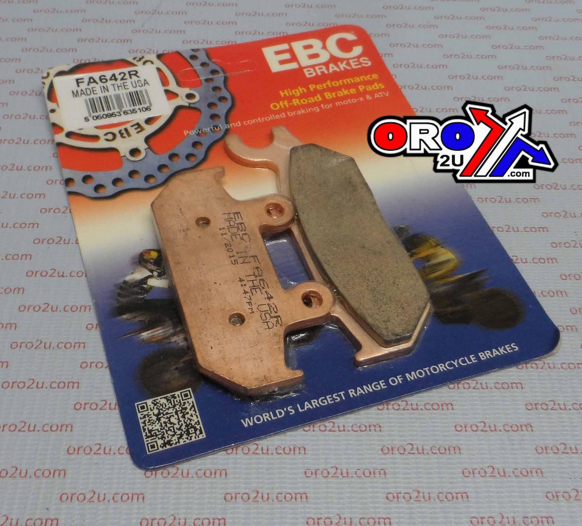 BRAKE PADS SINTERED FA642R, EBC PADS FA642R thumbnail 2