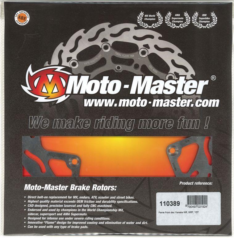 DISC BRAKE FRONT YZ WR FLAME, MOTO-MASTER 110389 image 1