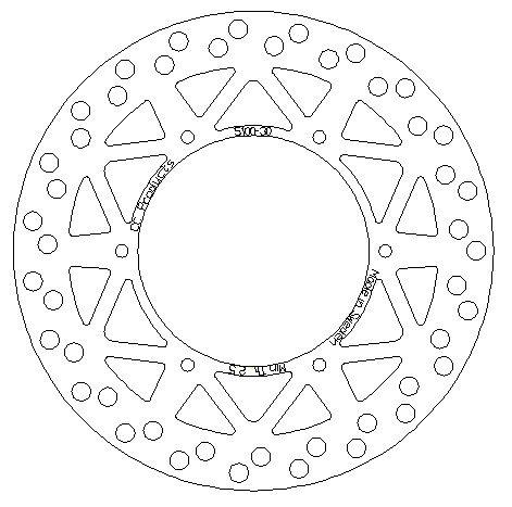DISC BRAKE FRONT YZ WR ROUND, CROSS-CENTER PRODUCTS 5100-30 thumbnail 2