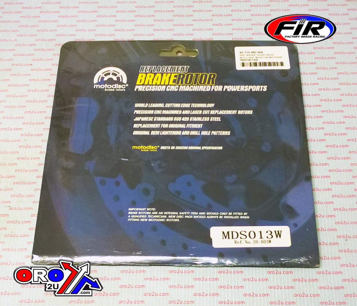 DISC BRAKE FRONT WAVE MDS013W MOTODISC thumbnail 2