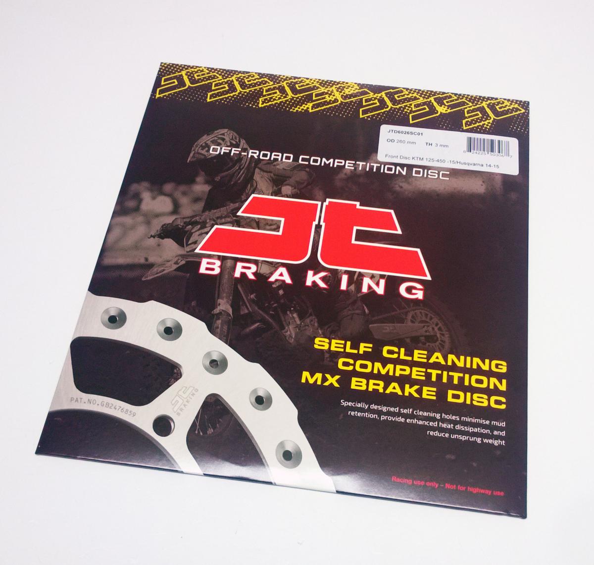 DISC BRAKE FRONT KTM, NO SPEEDO HOLE, JT, JTD6026SC01 SX, SX-F, EXC, SELF-CLEANING HOLES thumbnail 2