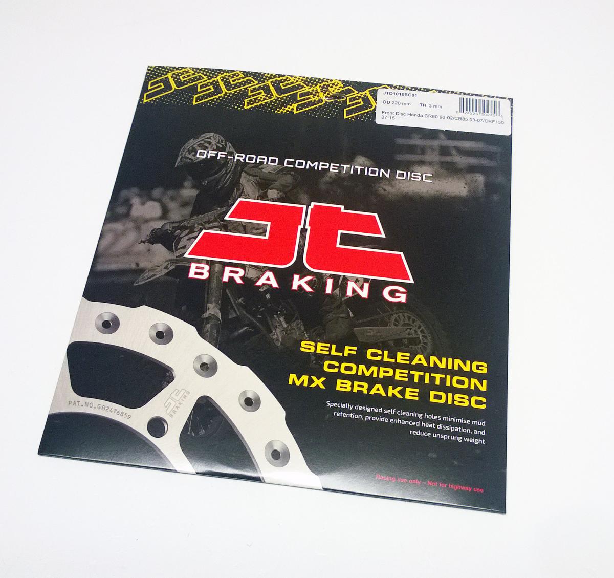 DISC BRAKE FRONT CR80 CR85 JT, JTD1010SC01 CRF150R 07-16, SELF-CLEANING HOLES thumbnail 2