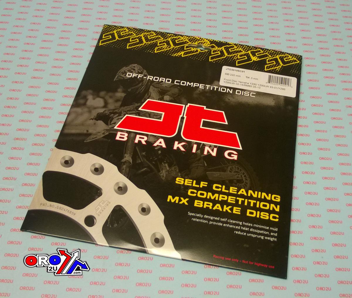 DISC BRAKE FRONT RM85 YZ85 JT, JTD3010SC01 SUZUKI YAMAHA, SELF-CLEANING HOLES thumbnail 2