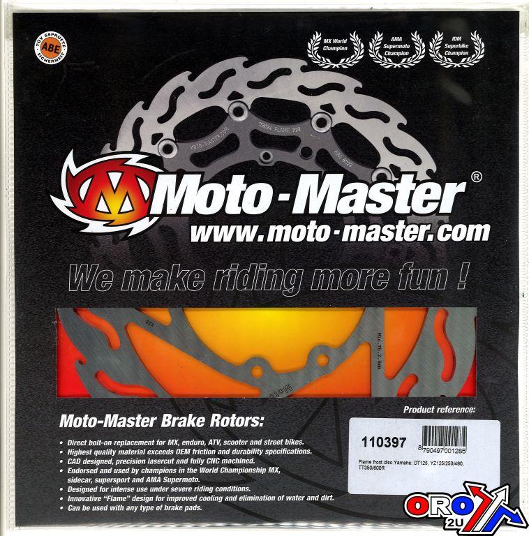 DISC BRAKE FRONT YZ DT TT FLAM, MOTO-MASTER 110397 YAMAHA image 1