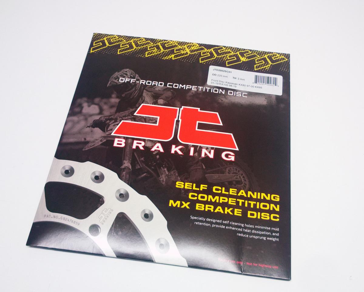 DISC BRAKE FRONT KX80 KX85 JT, JTD2002SC01 KAWASAKI, SELF-CLEANING HOLES thumbnail 2