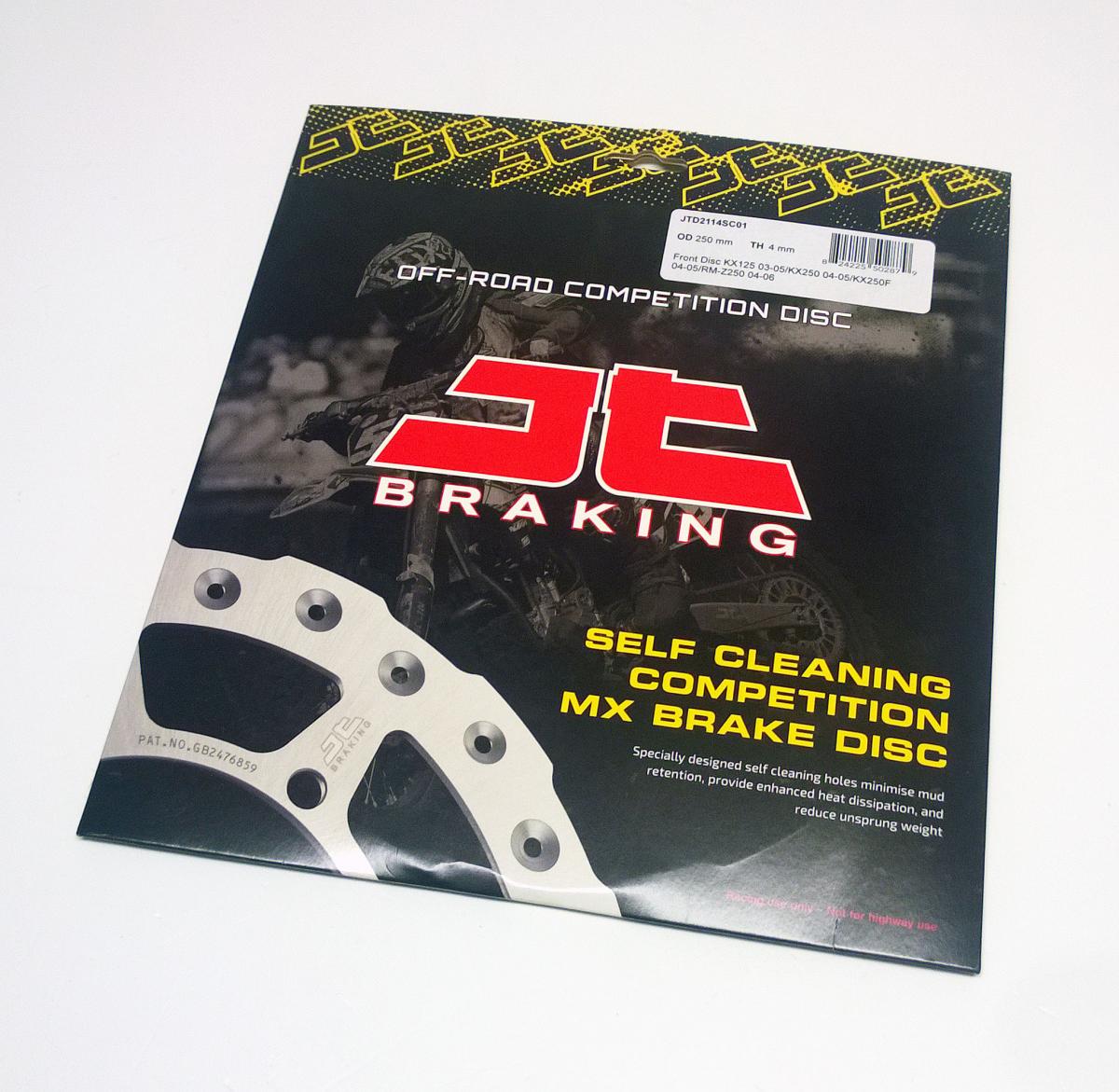DISC BRAKE FRONT KX125-500 JT, JTD2114SC01 KAWASAKI KX250, SELF-CLEANING HOLES thumbnail 2