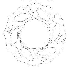 DISC BRAKE FRONT KTM 65 ROUND, CROSS-CENTER PRODUCT 5100-108 thumbnail 2